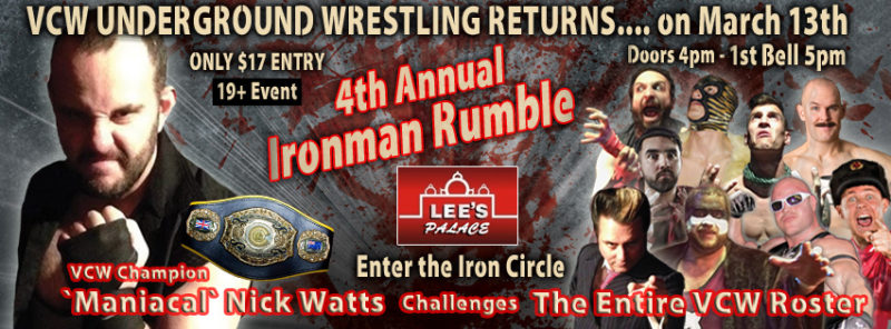 Hogtown Wrestling - New concept announced for 2016 Ironman Rumble